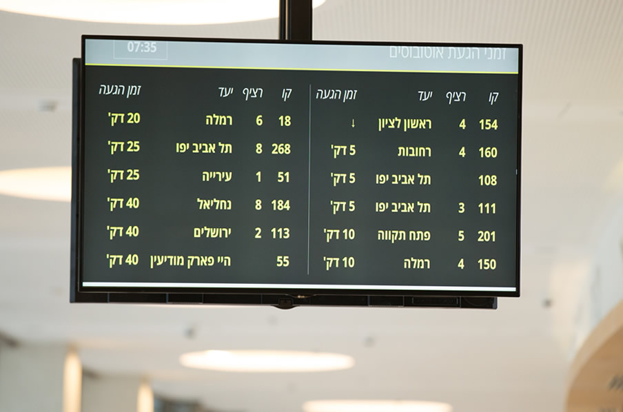 Qatar Bus Station Advertising Screen